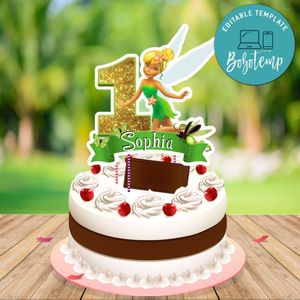 Tinkerbell Cake Topper Template Printable Instant Download