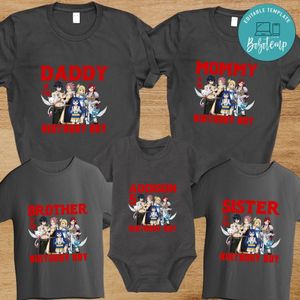 Fairy tail Family Birthday PNG file template