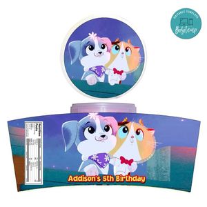 Rhyme Time Town Cotton Candy Label Template To Print At Home Instant Download