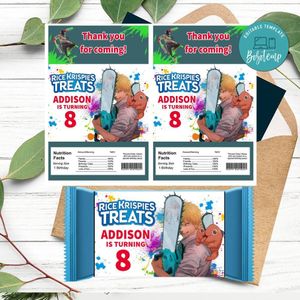 Chainsaw man Rice Krispies Treats Template Printable Instant Download