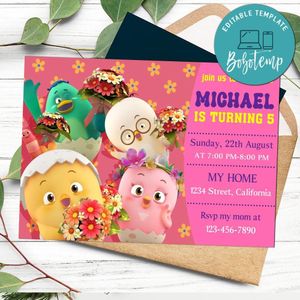 Como pop Birthday Invitation Customizable Template to Print at Home Instant Download