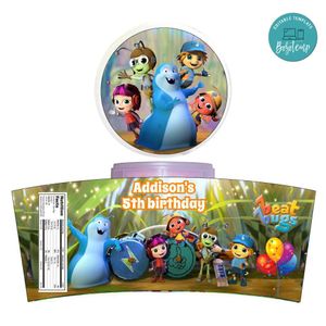 Beat Bugs Cotton Candy Label Template To Print At Home Instant Download