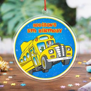 Magic School Bus Acrylic Ornament Birthday Gift