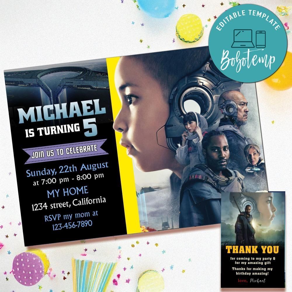 The Creator Invitation Template Free Thank You Card Printable