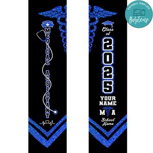 Class 2025 Graduation Stole Customer request PNG file template