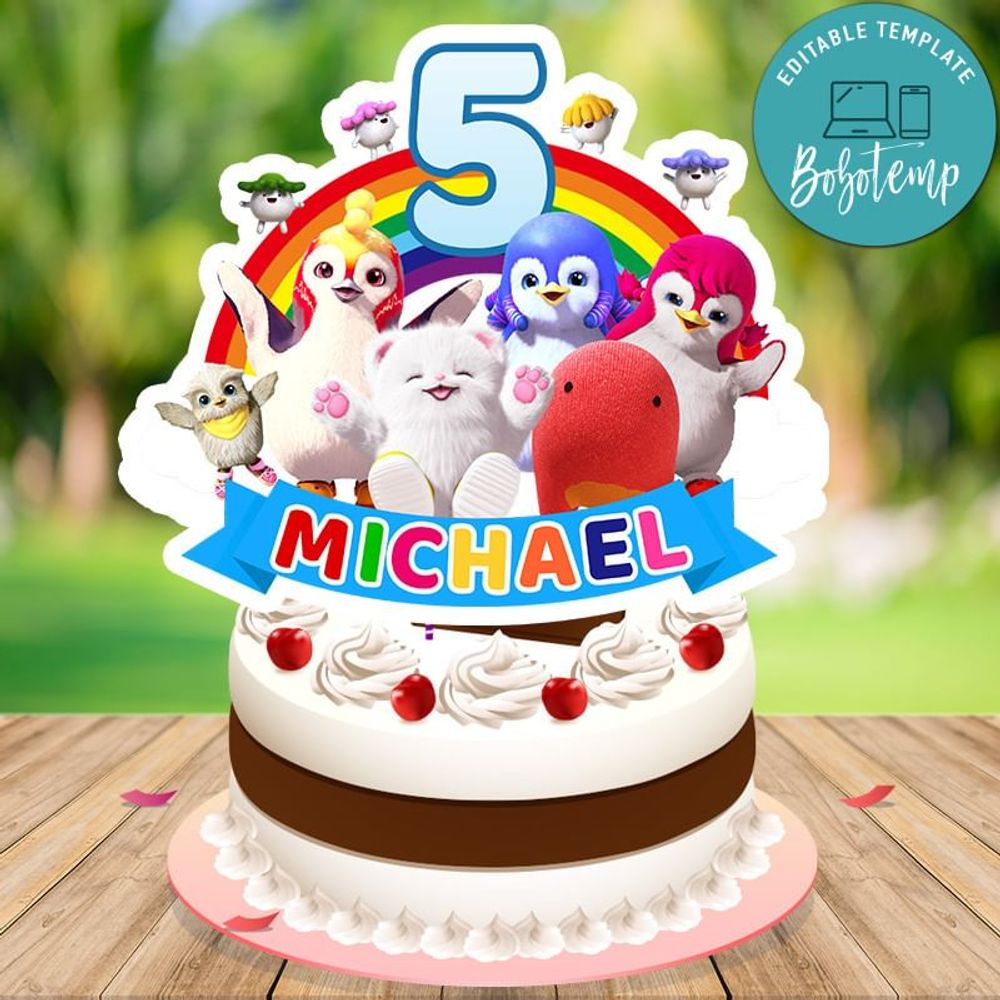 Badanamu Cake Topper Template Printable Instant Download