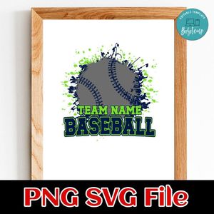 Baseball Team 3 customizable shirt design template