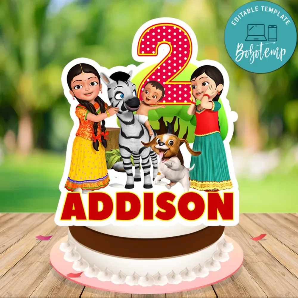 Infobells Birthday Cake Topper Template Printable | Bobotemp