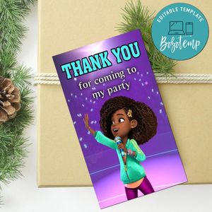 Karma's World Thank You Tag Customizable Template To Print At Home Instant Download