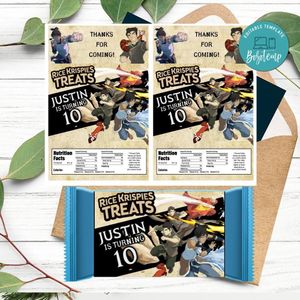 The legend of Korra Rice Krispies Treats Template Printable Instant Download