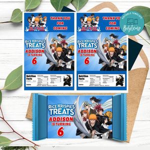 Bleach Rice Krispies Treats Template Printable Instant Download