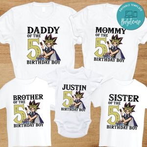Yugioh Birthday Family Trip Vacation T-Shirt