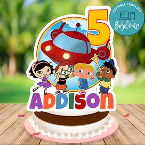 Little Einstein Cake Topper Template Printable Instant Download