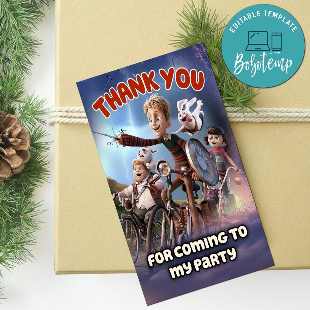 Giants Of La Mancha Thank You Tag Customizable Template To Print At Home Instant Download