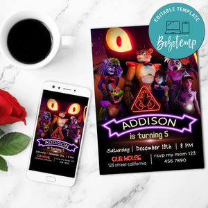 Security Breach Invitation Customizable Template to Print at Home Instant Download