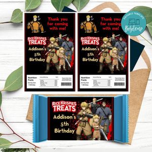 Vinland saga Rice Krispies Treats Template Printable Instant Download