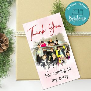 Stray Kids Thank You Tag Customizable Template To Print At Home Instant Download