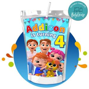 Little Angel Capri Sun Birthday Labels Digital File Printable Instant Download