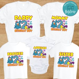 Gallina pintadita Family Birthday PNG file template