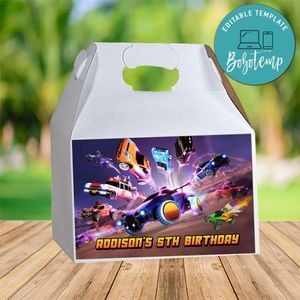 Rocket League Gable Box Digital File Printable Instant Download