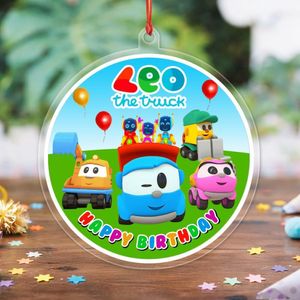 Leo The Truck Acrylic Ornament Birthday Gift