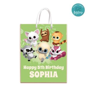 Yoohoo To The Rescue Gift Bag Label Template Printable Instant Download