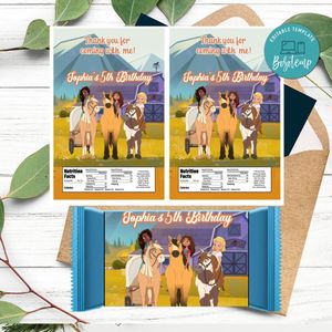 Spirit and friends Rice Krispies Treats Template Printable Instant Download