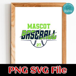 Baseball Team 5 customizable shirt design template