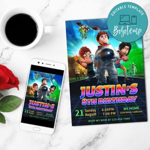 Capture the flag Birthday Flyer Customizable Template to Print at Home Instant Download