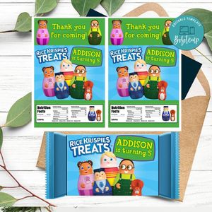 Higglytown heroes Rice Krispies Treats Template Printable Instant Download