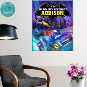 Batwheels Birthday Poster Digital File Printable Instant Download