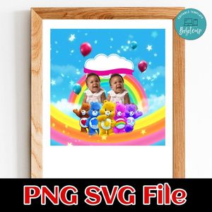 Care Bear Birthday Customer request PNG file template