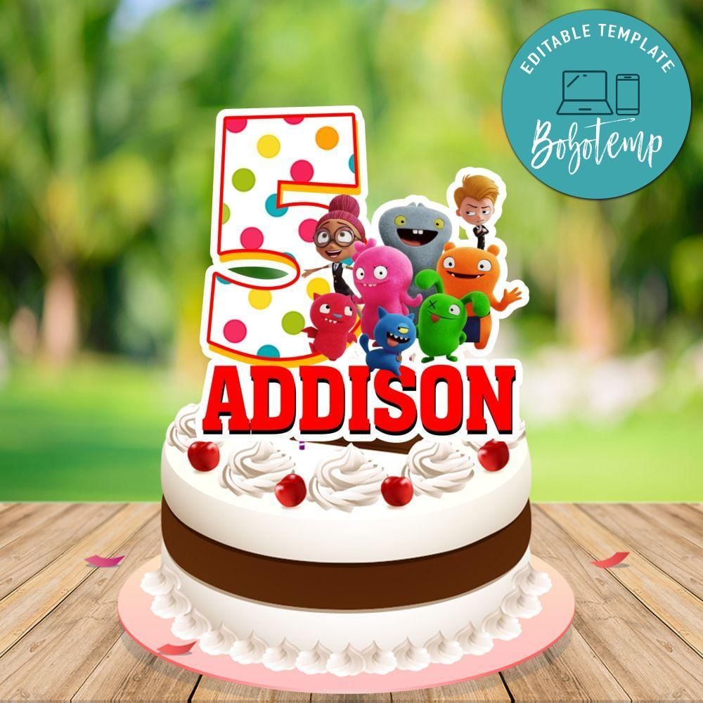 Ugly Dolls Cake Topper Template Printable Instant Download