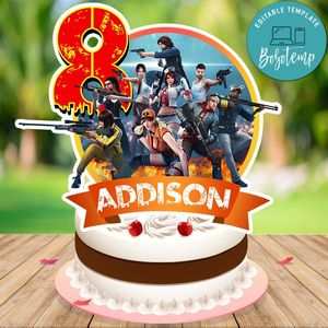 Free fire Cake Topper Template Printable Instant Download