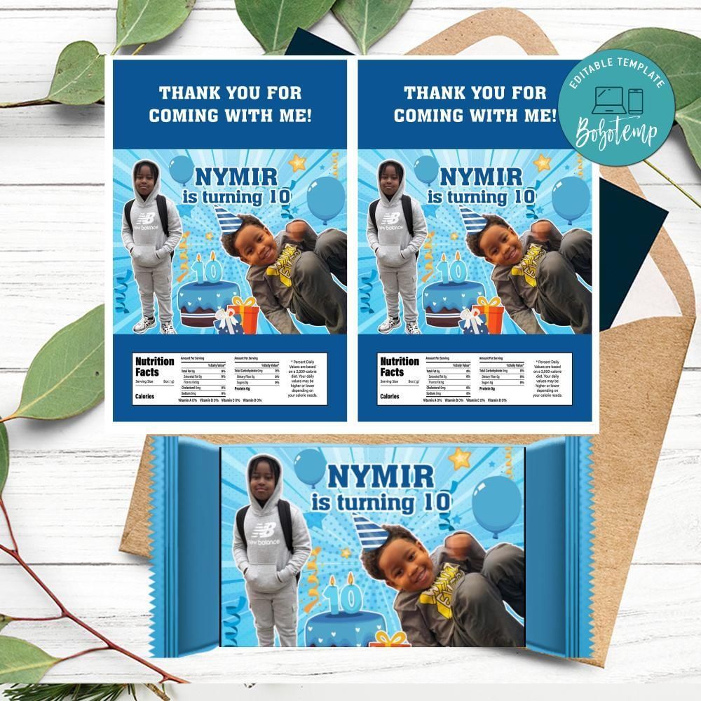 Birthday Boy Rice Krispies Treats Printable Instant Download