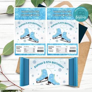 Ice Skating Rice Krispies Treats Template Printable Instant Download