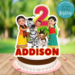 Infobells Cake Topper Template Printable Instant Download