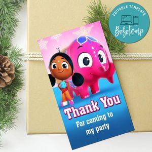 Deepa & Anoop Thank You Tag Customizable Template To Print At Home Instant Download
