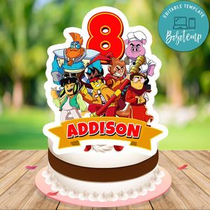 Monkie kid Cake Topper Template Printable Instant Download