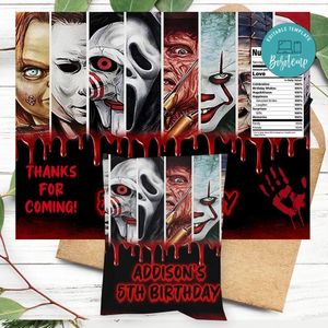 Friends horror movie Birthday Party Chip Bag Digital File Printable Instant Download
