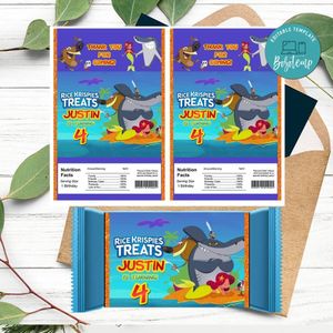 Zig & Sharko Rice Krispies Treats Template Printable Instant Download
