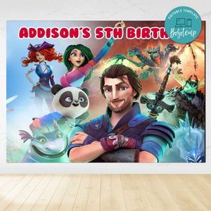 Koshchey: The True Story Birthday Backdrop Digital File Template Instant Download