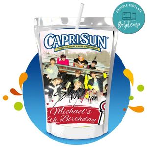 Stray Kids Capri Sun Birthday Labels Digital File Printable Instant Download