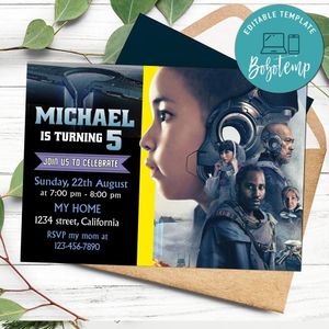 The Creator Birthday Flyer Customizable Template to Print at Home Instant Download