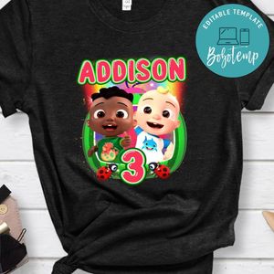 Cocomelon JJ & Cody Birthday Boy PNG file template