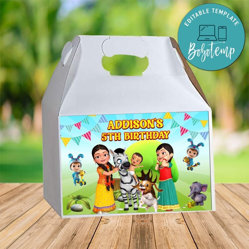 Infobells Gable Box Digital File Printable Instant Download