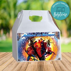 Spider-man No Way Home Gable Box Digital File Printable Instant Download