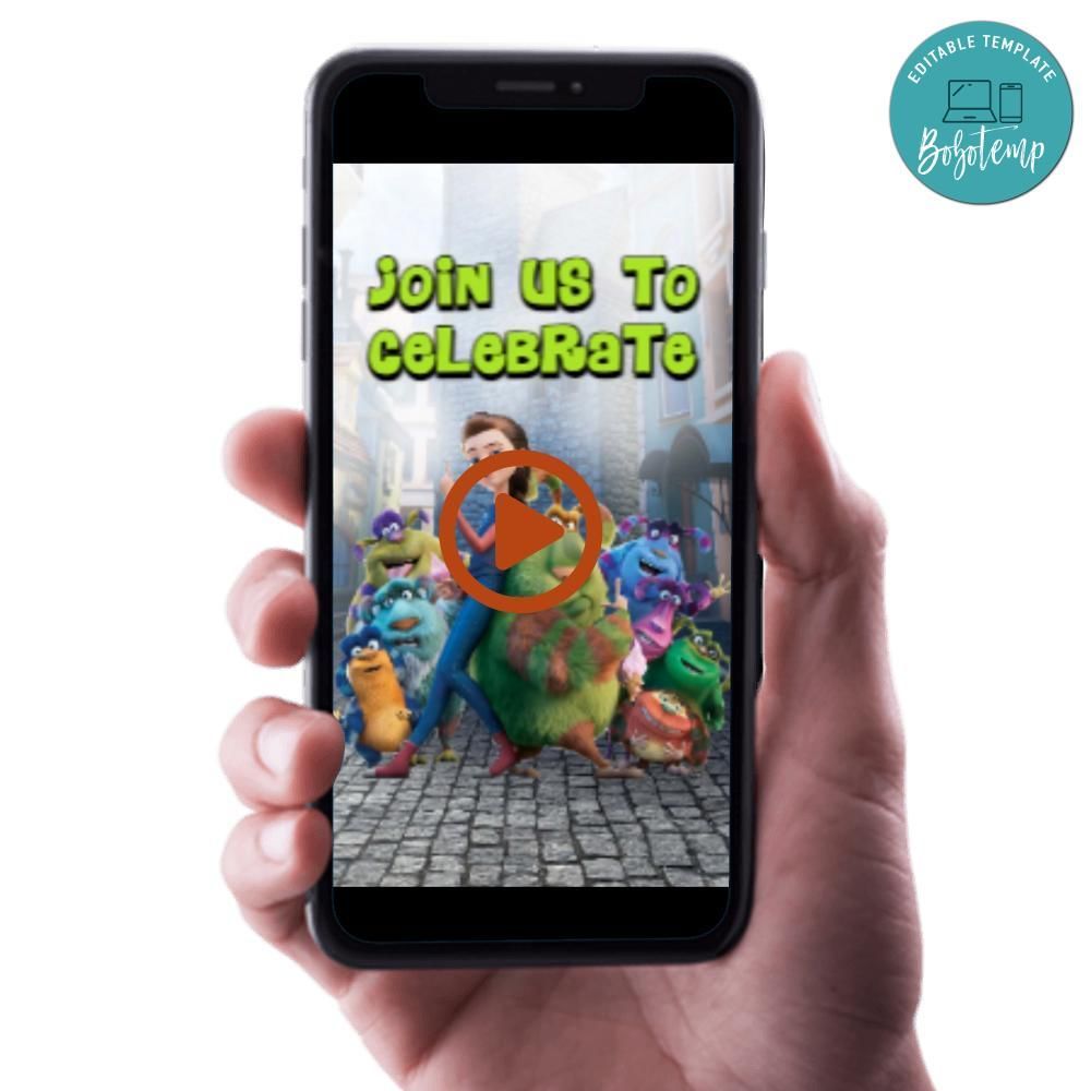 Finnick 2022 Birthday Video Invitation Digital Template Customizable Instant Download