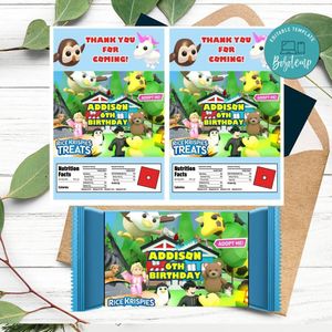 Adopt Me Rice Krispies Treats Template Printable Instant Download