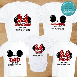 Disney Mickey Mouse Family Birthday PNG file template